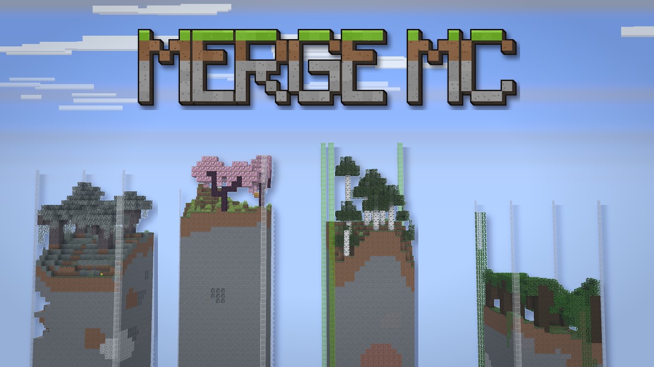 Forest, cherry and jungle islands on Merge MC